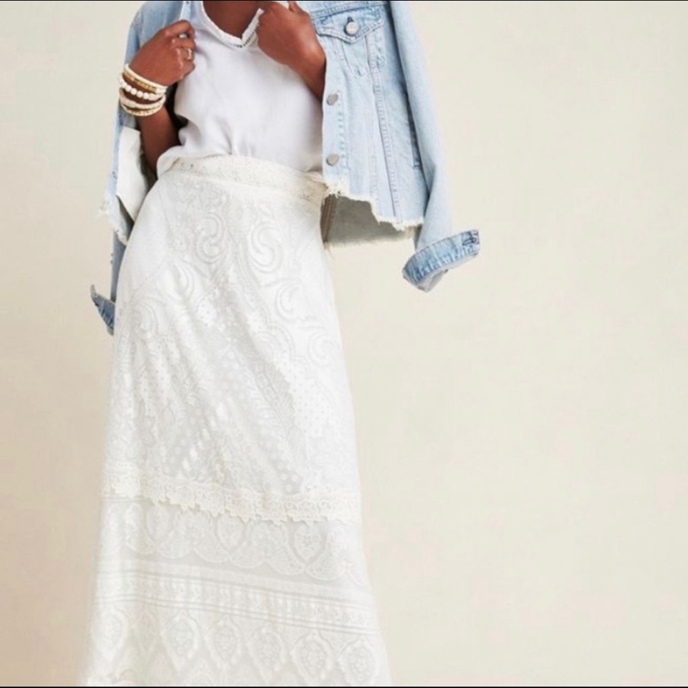 Anthropologie Farm Rio Stacie Maxi Skirt